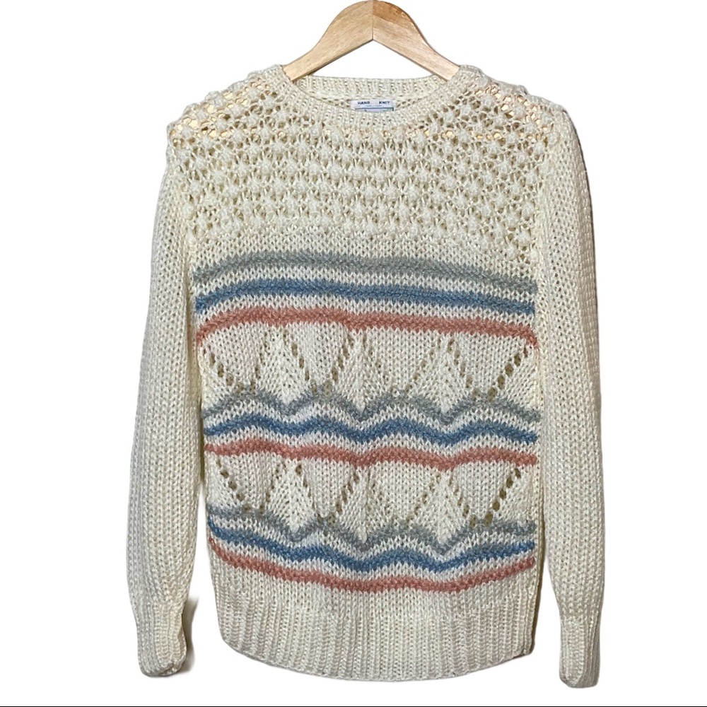 Vintage WINDCREST Hand Knit Sweater